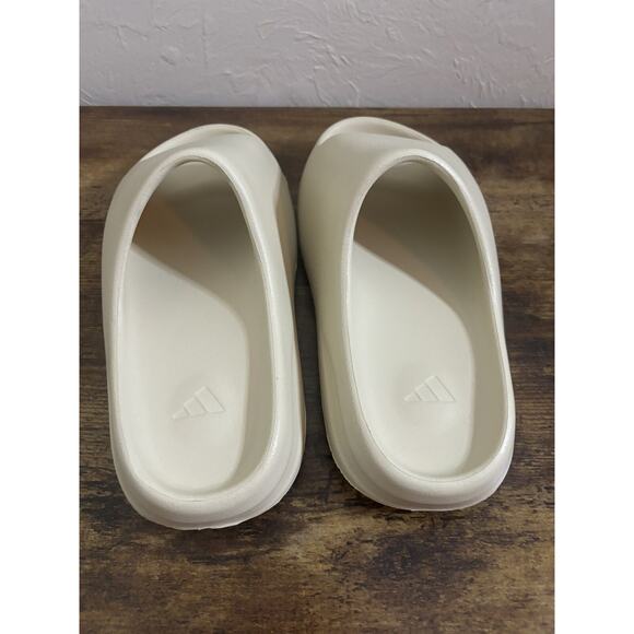 Adidas Men’s Foam Slide Sandals in Cream